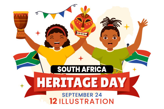 12 Happy Heritage Day South Africa Illustration