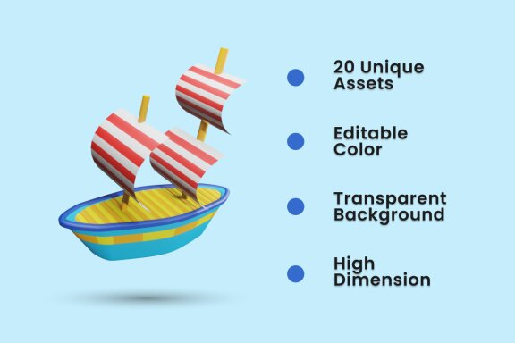 Summer 3D Icon Pack Vol 3