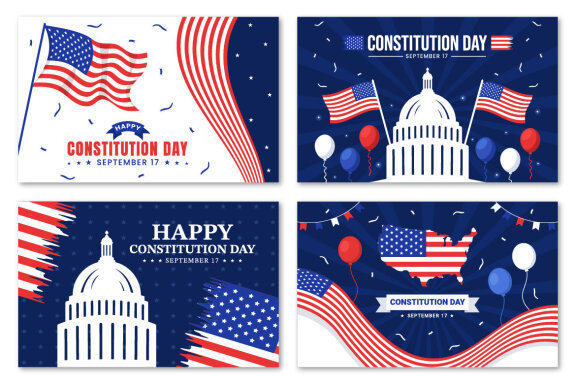 15 Constitution Day United States Illustration