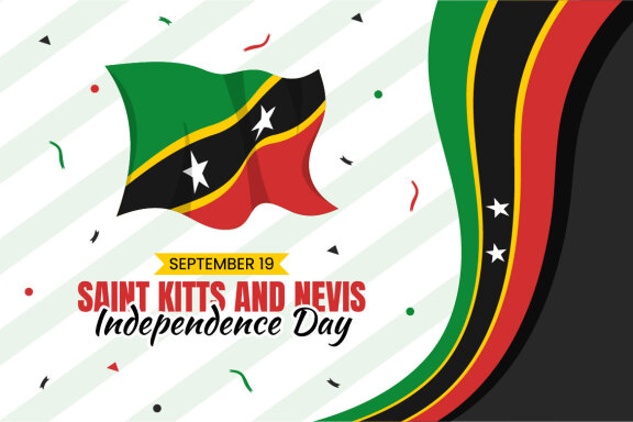 15 Independence Day Saint Kitts and Nevis Illustration