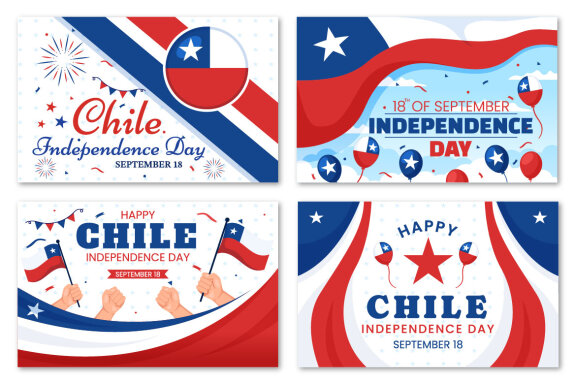 15 Chile Independence Day Illustration