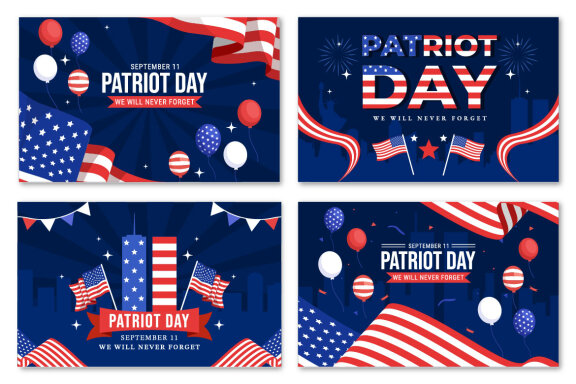 20 USA Patriot Day Illustration