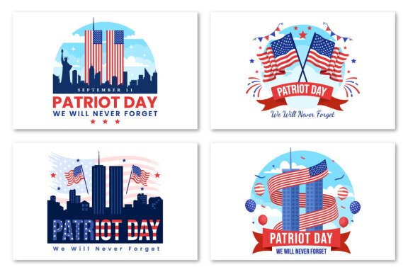 20 USA Patriot Day Illustration