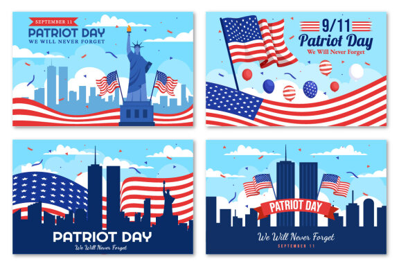 20 USA Patriot Day Illustration