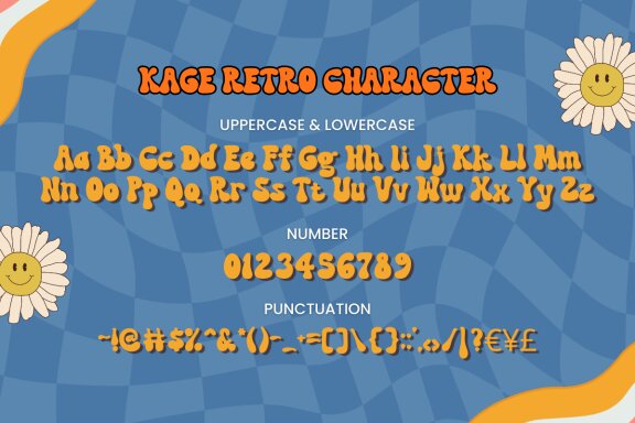 Kage Retro - Retro Font Style