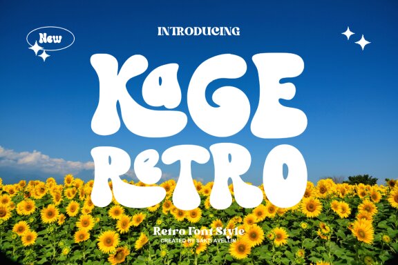 Kage Retro - Retro Font Style