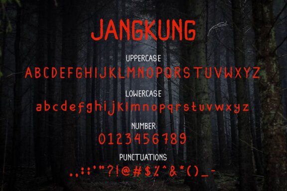 Jangkung - Wild Brush Font