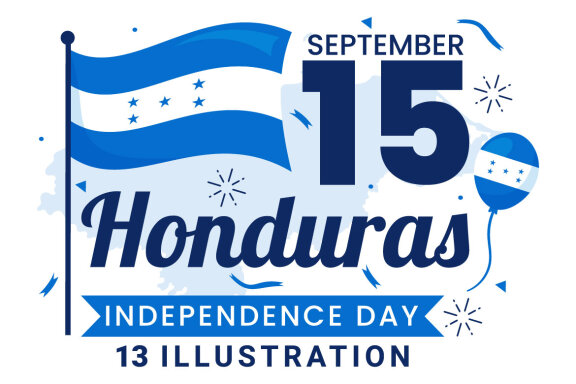 13 Honduras Independence Day Illustration