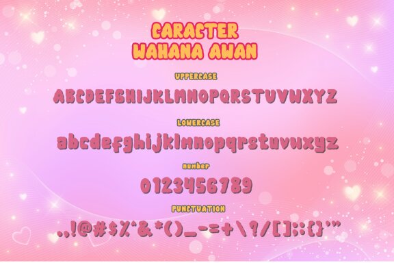 Wahana Awan Font - Bubble Retro Font