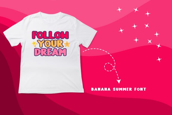 Banana Summer - Playful Display Font