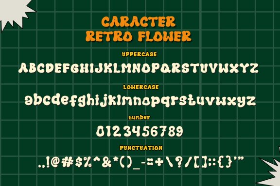 Retro Flowers - Retro Groovy Display