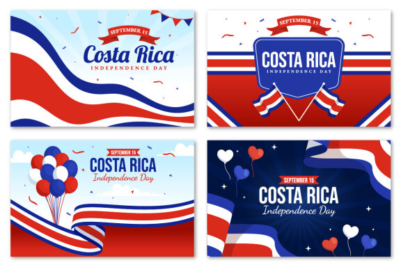 16 Happy Independence Day of Costa Rica Illustration