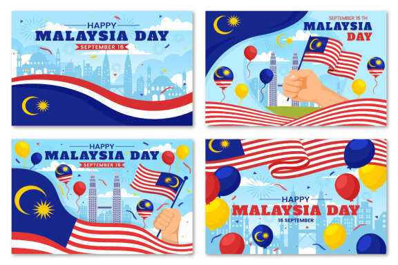 16 Happy Malaysia Day Illustration