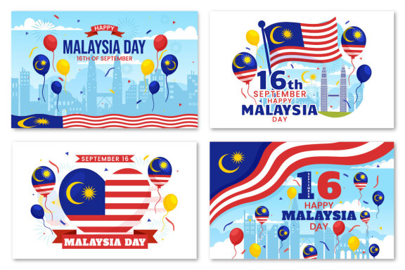 16 Happy Malaysia Day Illustration