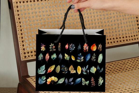 Leaves autumn clipart. Fall illustration Bundle