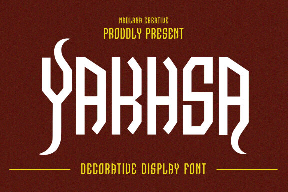 Yakhsa Decorative Display Font
