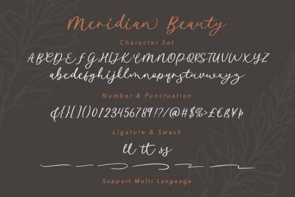 Meridian Beauty - Sophisticated Handwitten 