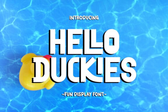 Hello Duckies - Fun Display Font