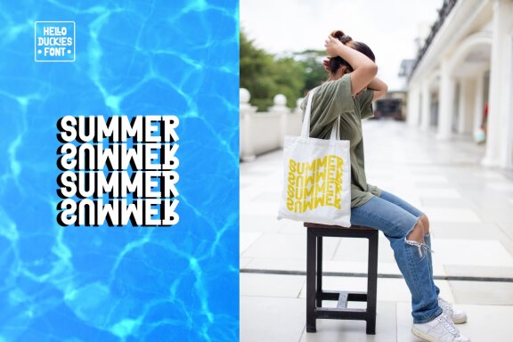 Hello Duckies - Fun Display Font