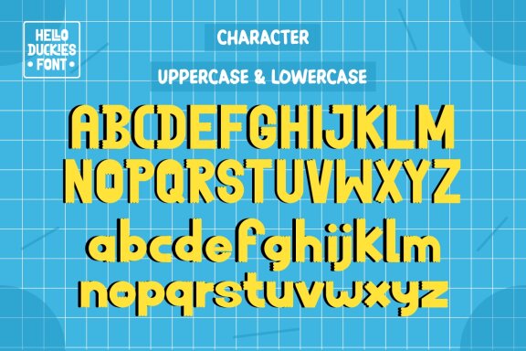 Hello Duckies - Fun Display Font