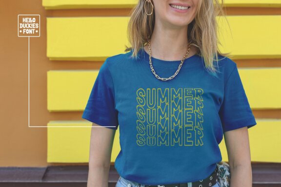 Hello Duckies - Fun Display Font
