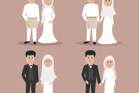 Couple Wedding Moslem