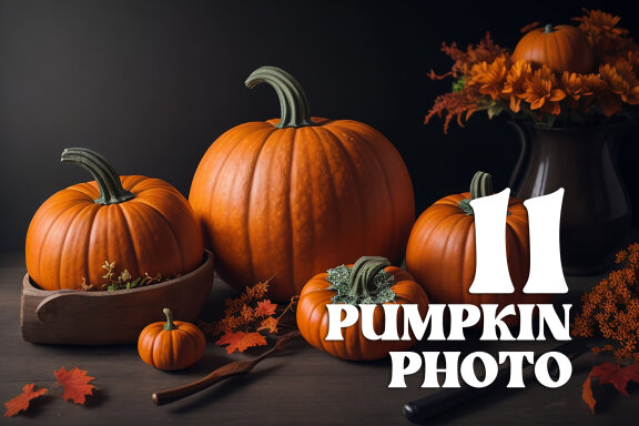 11 Pumpkin Arrangement Stock Photos