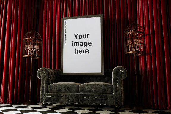 Surreal Gallery Museum Scene Mockups
