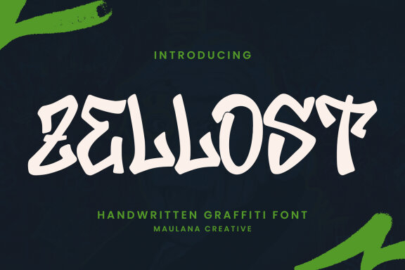 Zellost Handwritten Graffiti Font