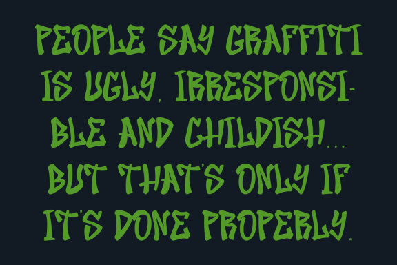 Zellost Handwritten Graffiti Font