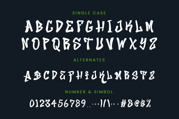 Zellost Handwritten Graffiti Font