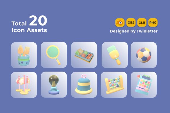Back to School 3D Icon Pack Vol 6