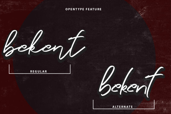 The Cespect Script Font