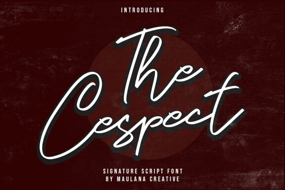 The Cespect Script Font