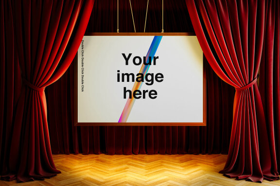 Theater Red Curtains Mockups Scenes