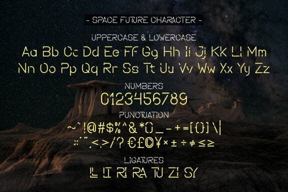 Space Future - Modern Display Font
