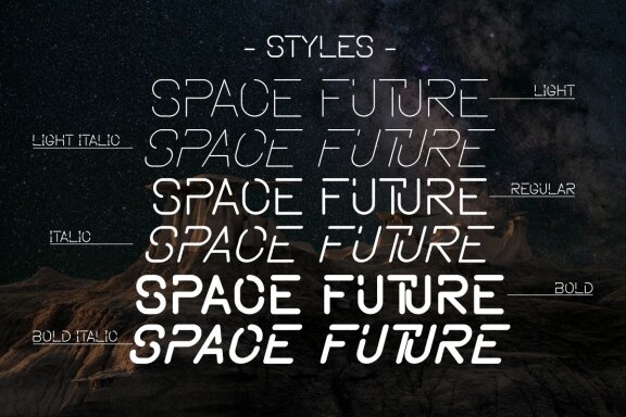 Space Future - Modern Display Font
