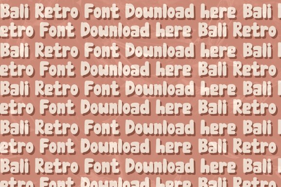 Bali Retro - Retro Classic Font