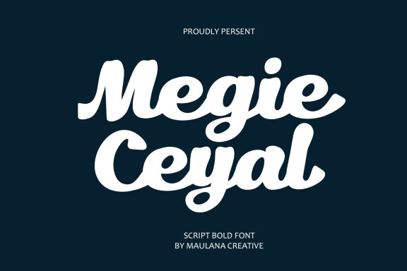 Megie Ceyal Script Bold Font