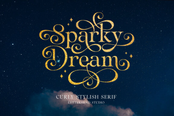 Sparky Dream - Curly Stylish Serif