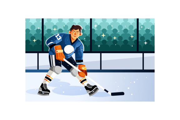 Ice Hockey Illustration