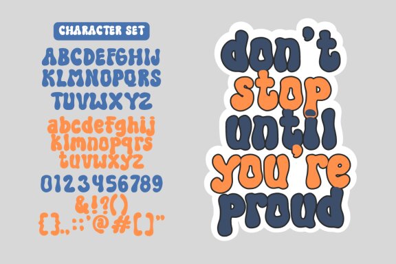 Crossock - Retro Groovy Display Font