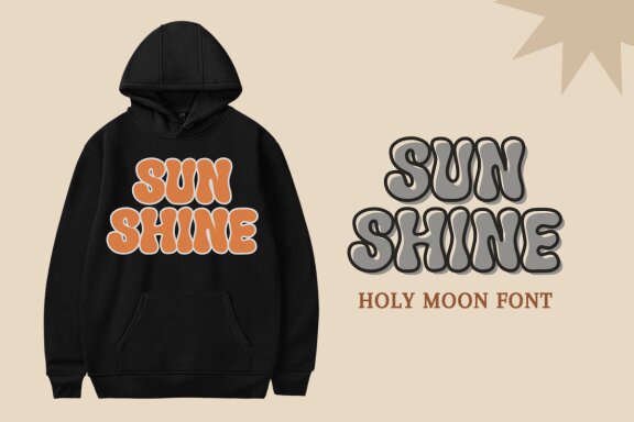 Hony Moon - Retro Display Font