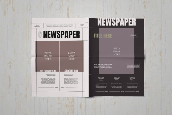 Newspaper Quick Illustrator Pages Templates