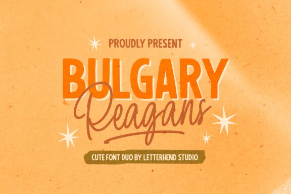 Bulgary Reagans - Cute Font Duo