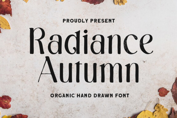 Radiance Autumn -Organic hand Drawn 