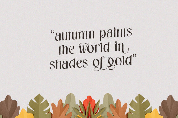 Radiance Autumn -Organic hand Drawn 
