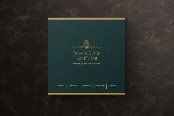 Art Deco Photo Album Template