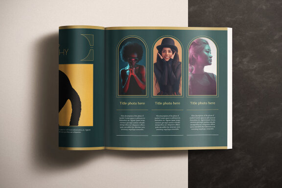 Art Deco Photo Album Template