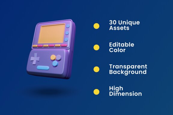 Gaming Asset 3D Icon Pack Vol 1